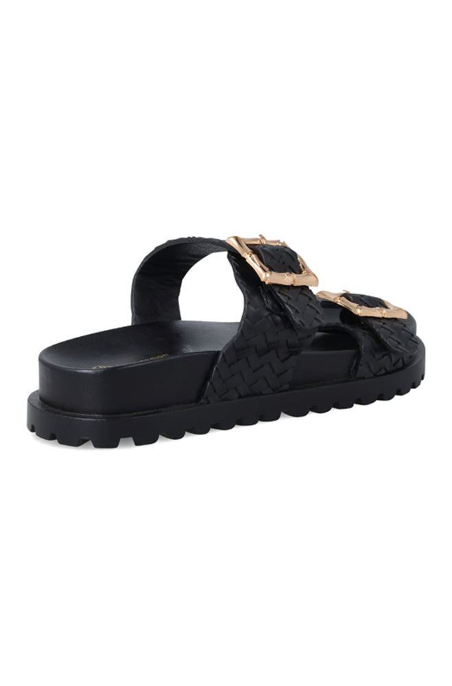 Viola Weaved double buckle sandal