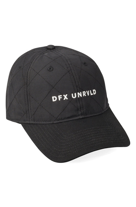 DFX UNRVLD QUILTED PEAKCAP - BLACK