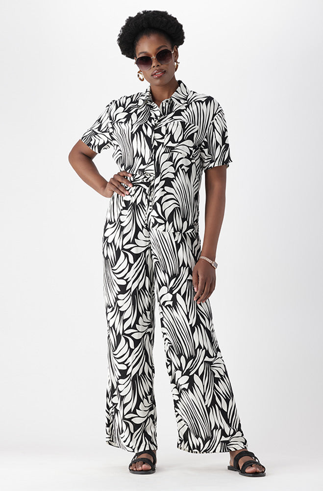 KIMBERLEY PRINTED WIDE LEG PANTS