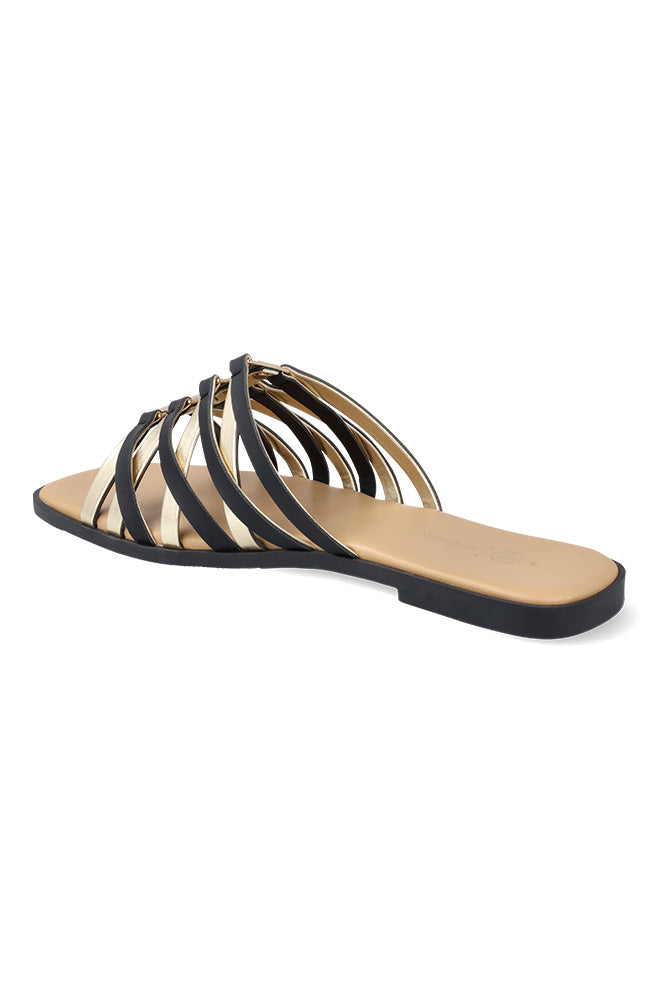 Christina cross over two tone sandal