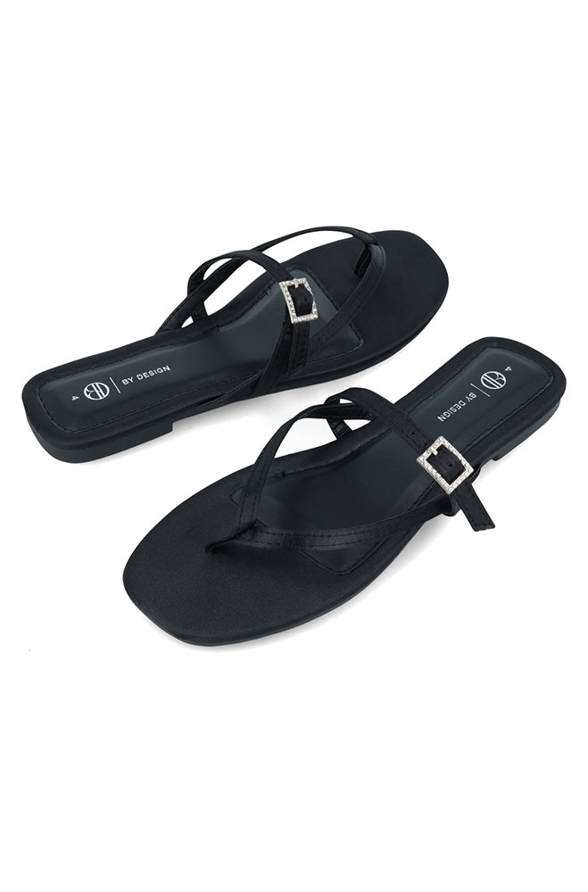 Ivy Satin toe post sandal