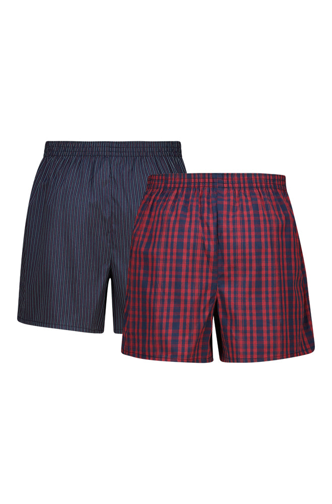 LEE 2PK WOVEN BOXERS