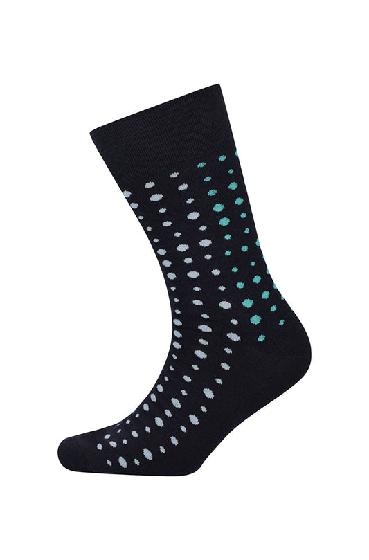 BLUE SPOT PRINT SINGLE SOCK