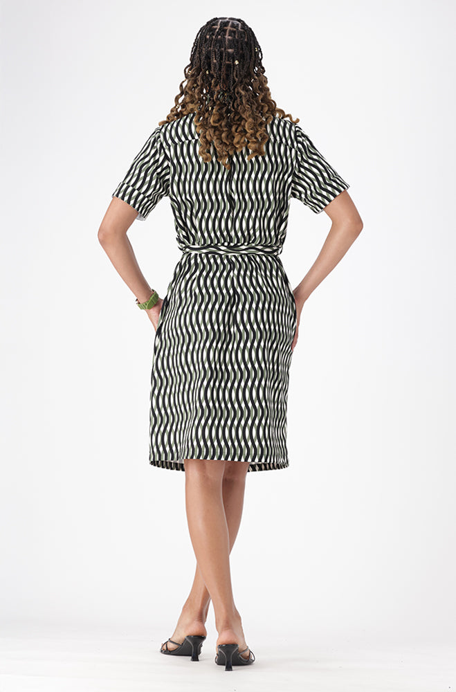 AVREE GEO SHIRT DRESS