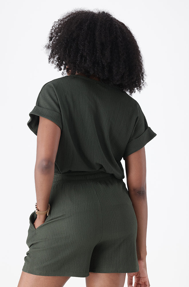 NAVINA TEXTURED KNIT TEE