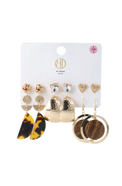 NAOMI 6 PACK EARRINGS – Dunns NAOMI 6 PACK EARRINGS – Dunns