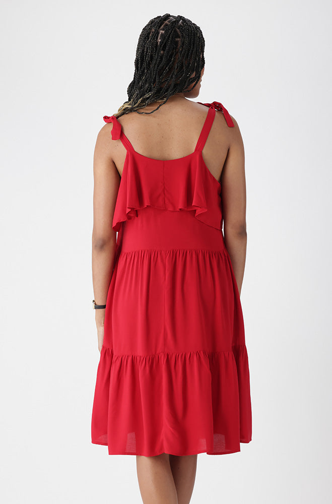 LAUREL STRAPPY TIERED DRESS