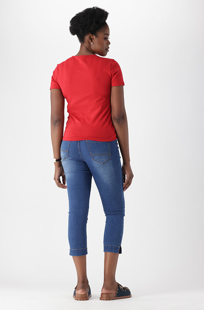 GRACE V NECK TEE