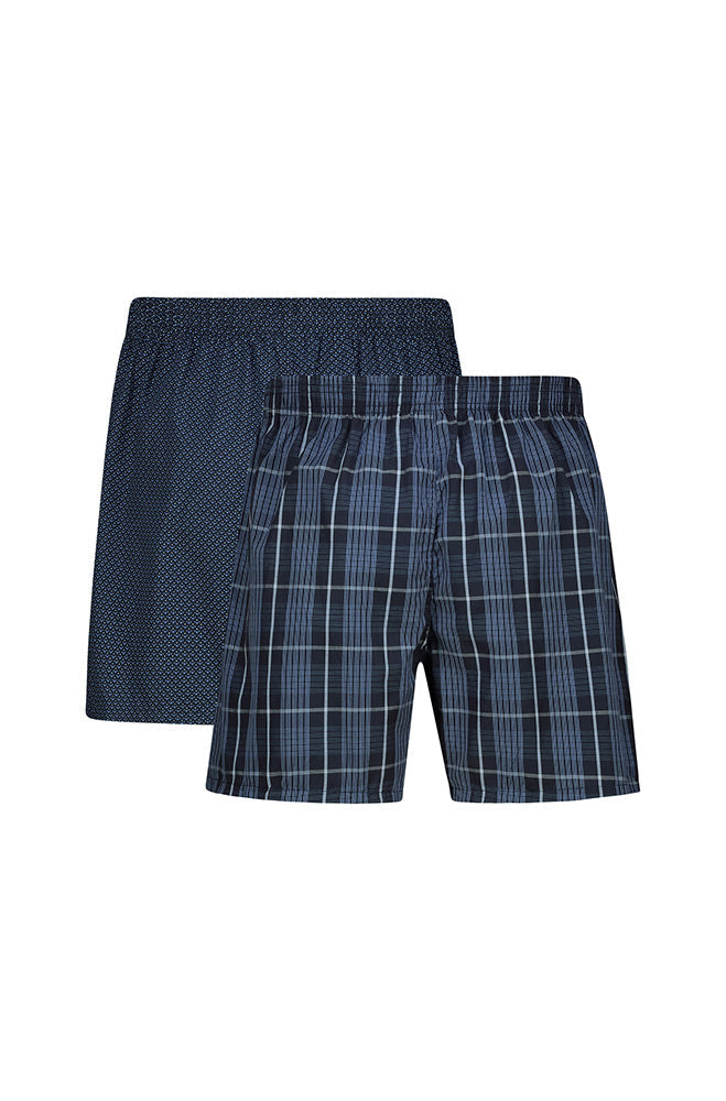 Underwear | Nino Woven Boxers 2pk _ 153050 Navy Boxer Shorts