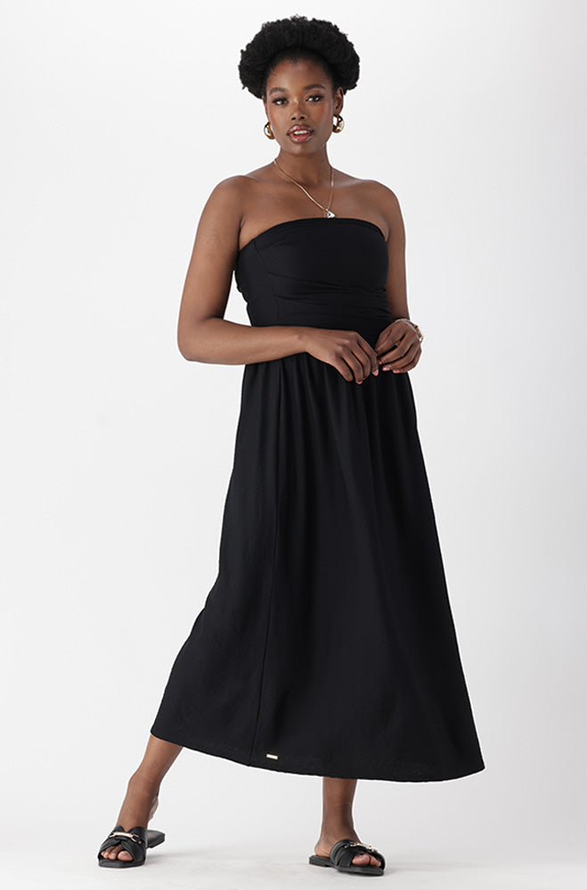 Ladies | Alia Textured Boobtube Dress Dresses