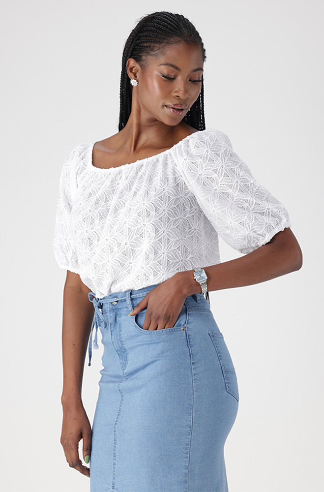 HAZEL TEXTURED TOP
