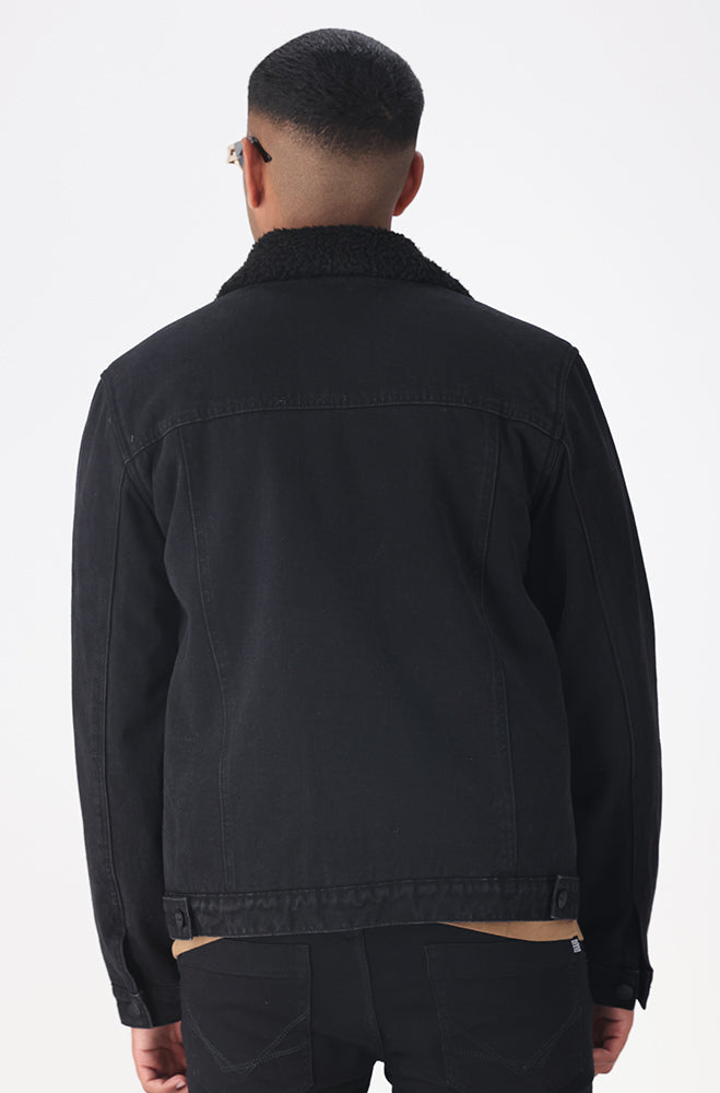 ジャケット・アウター archives coated denim jacket nomassprod Dunns Clothing | Chesterfield Denim Jacket _ 158964 _ Black | R599
