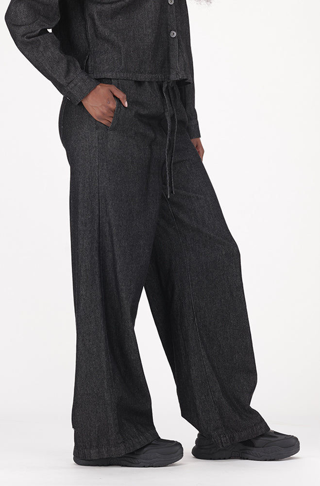 KAILANY DENIM PULL ON WIDE LEG PANTS