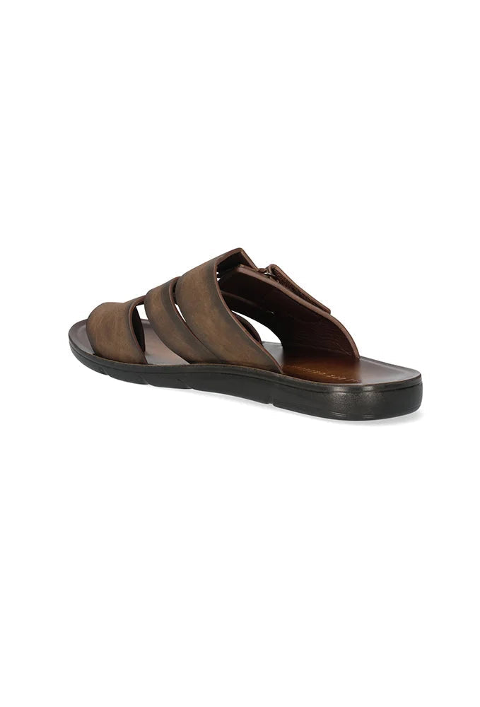 Footwear | Noah Faux Leather Sandal _ 149803 Brown