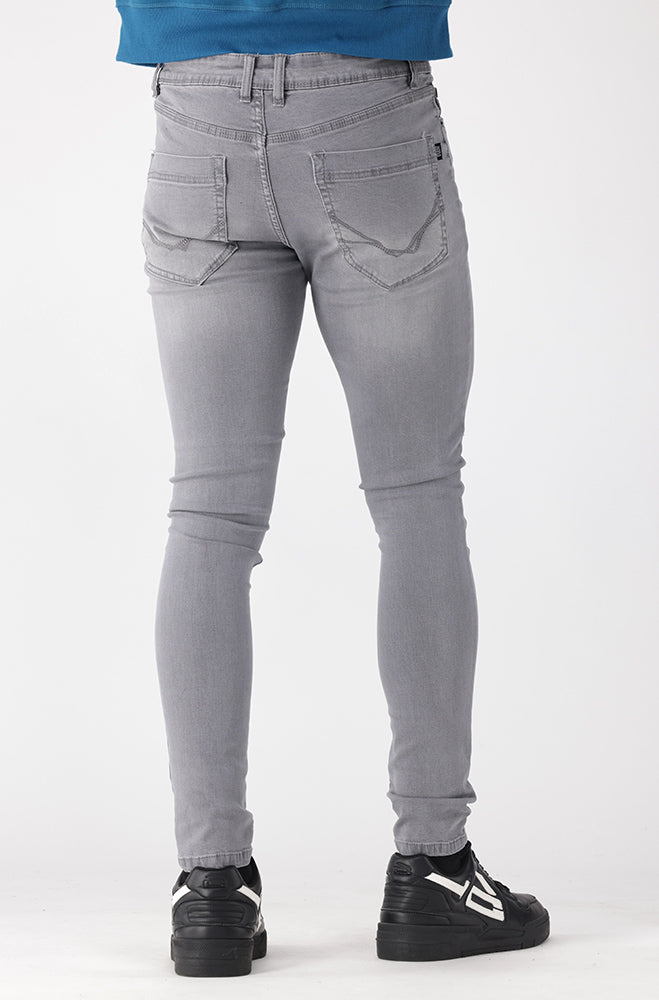 Mens | Amigos Super Skinny Denim _ 157133 Grey Wash Jeans