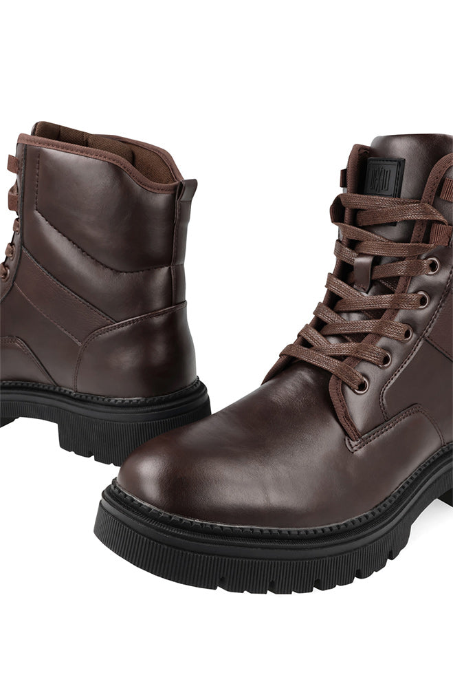 Footwear | Cian Textured Boot _ 157683 Brown Boots