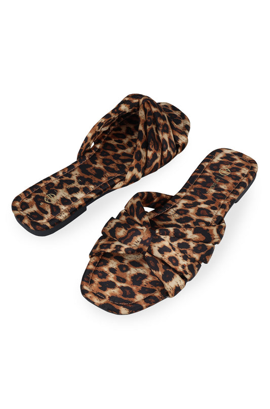 Saskia All over animal print sandal