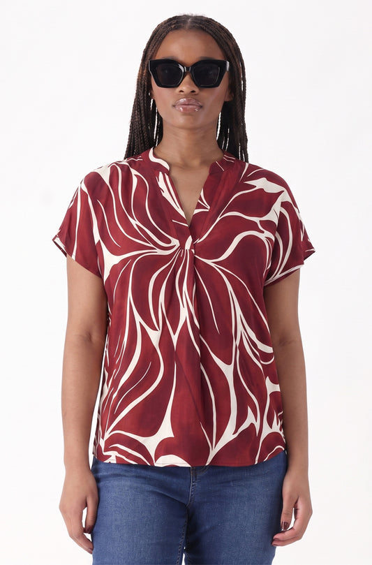 ADINA PRINTED PORTOFINO TOP