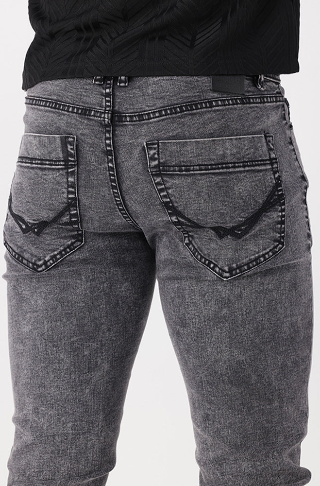 Mens | Landau Slim Fit Denim _ 158768 Grey Wash Jeans
