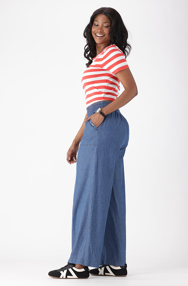 JIANNA STRIPE CROP TEE