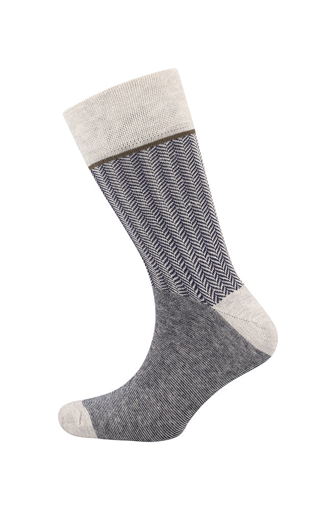Underwear | Ezra Single Sock -grey Mel _ 164422 Grey Crew Socks