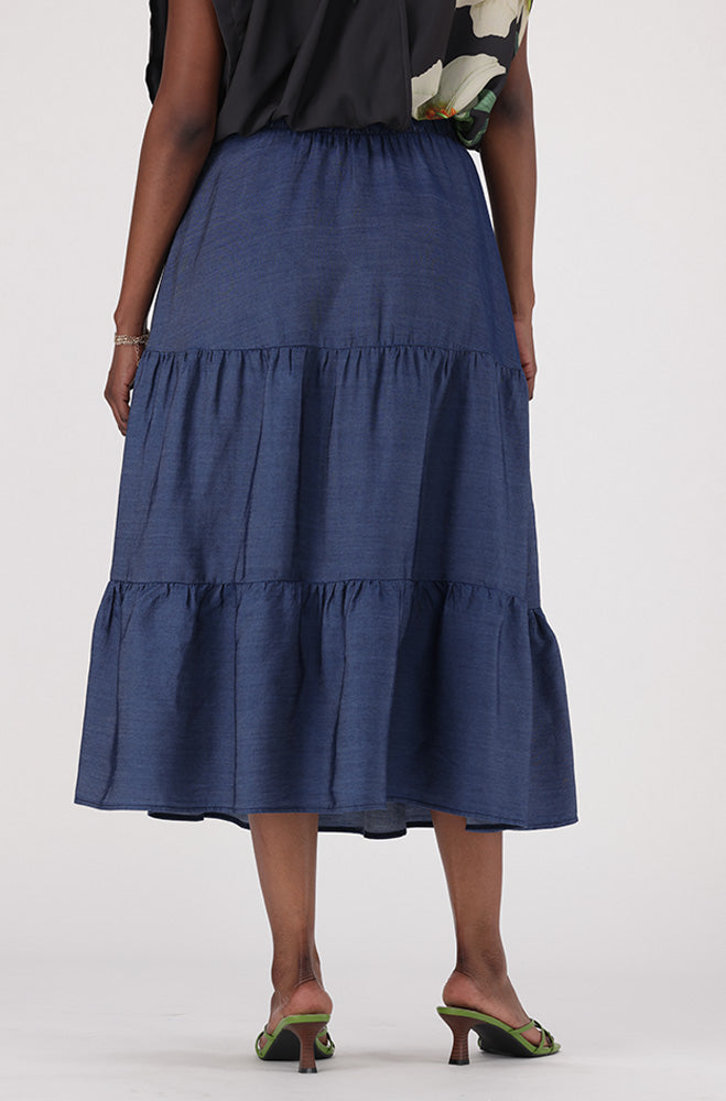 AVAIRA CHAMBRAY SKIRT