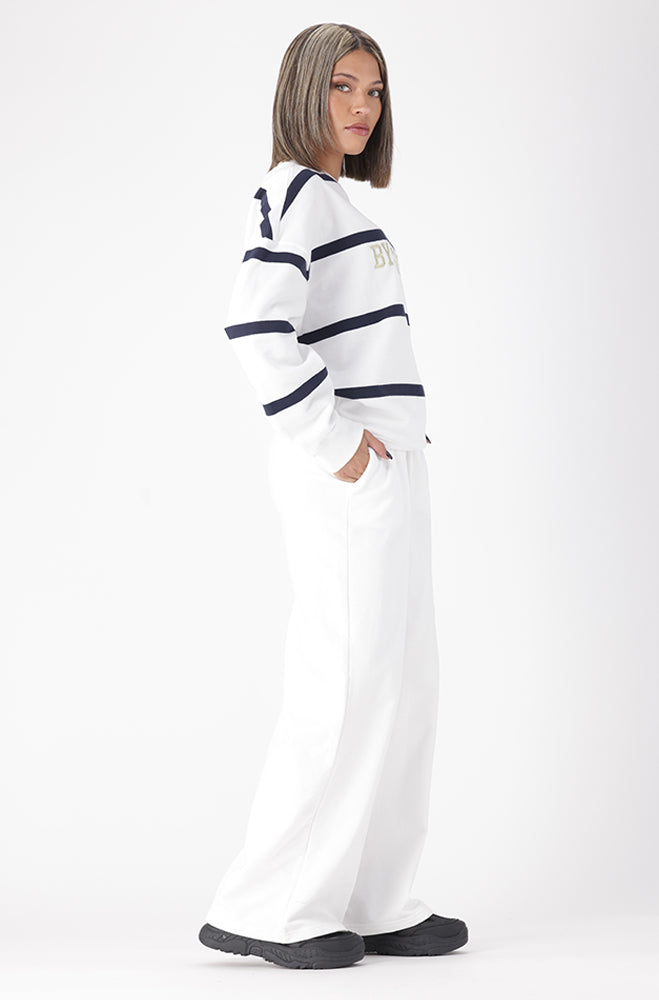 ZANDI STRIPE CREWNECK TOP