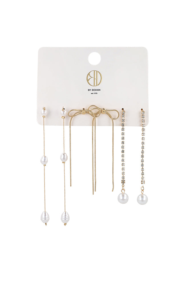 Accessories | Shelly 3 Pack Earrings _ 164872 Gold