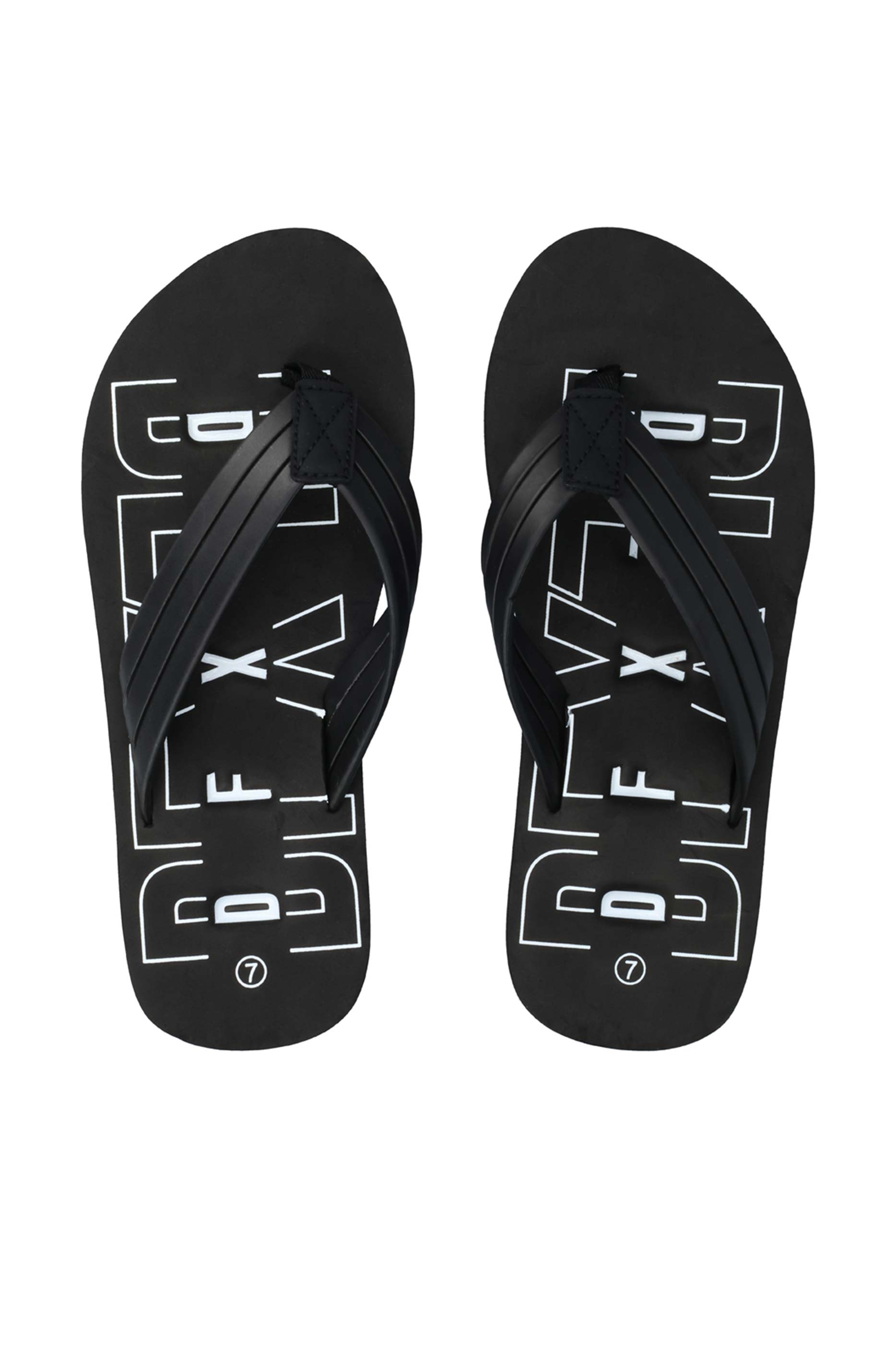 Footwear | Two Tone Flip Flop _ 163270 Black Sandals