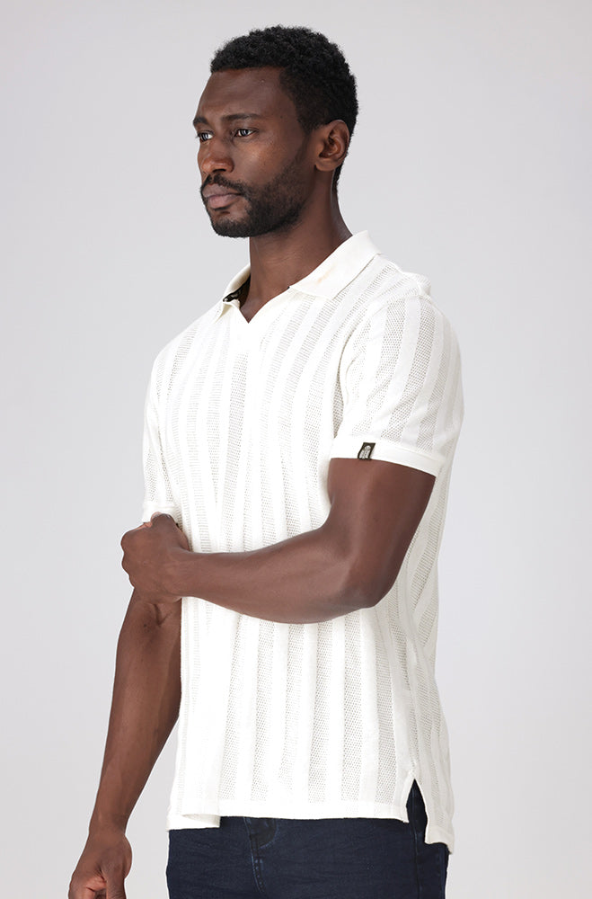 Mens | Hartman Johnny Collar Tee _ 159305 off White Golf Tees