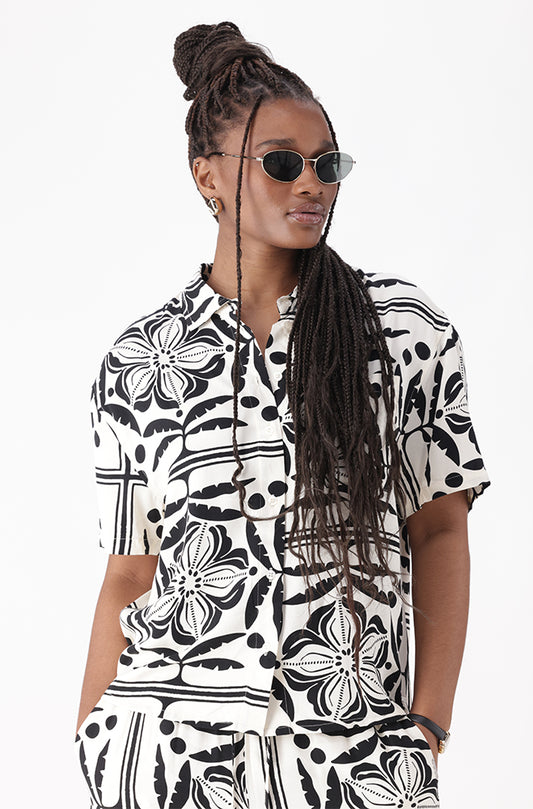 JACQUELINE BOXY PRINTED SHIRT