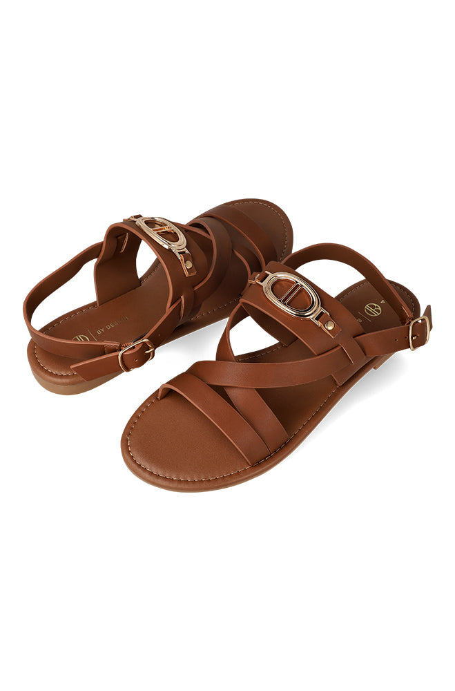 Jacky cross strap branded detail