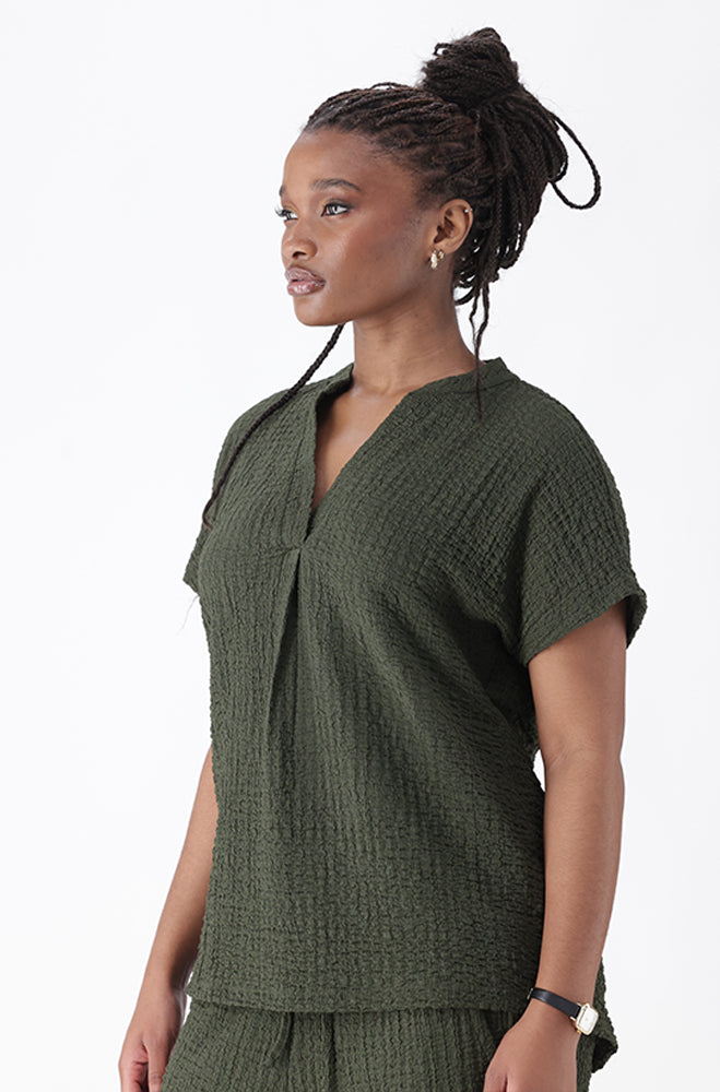 ERIN PORTIFINO TEXTURED TOP