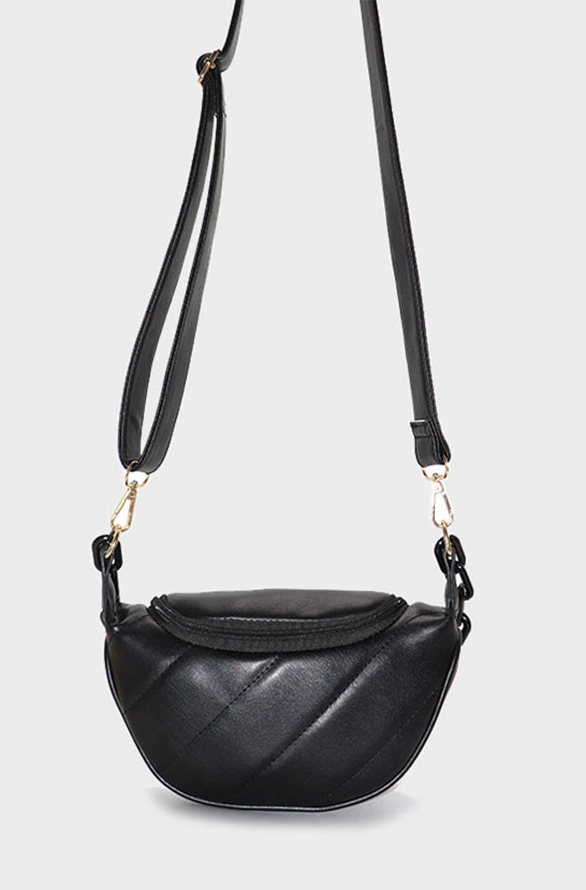 Accessories | Layla Quilted Moonbag _ 158476 Black Cross Body Bags