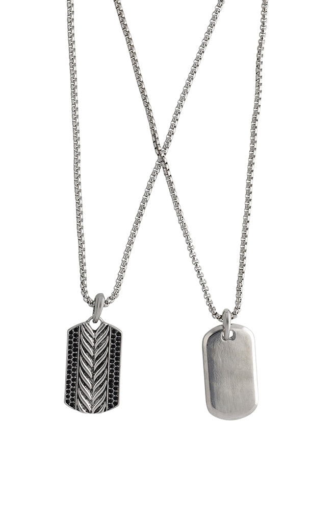 Accessories | Jeremy Double Tag Necklace Necklaces