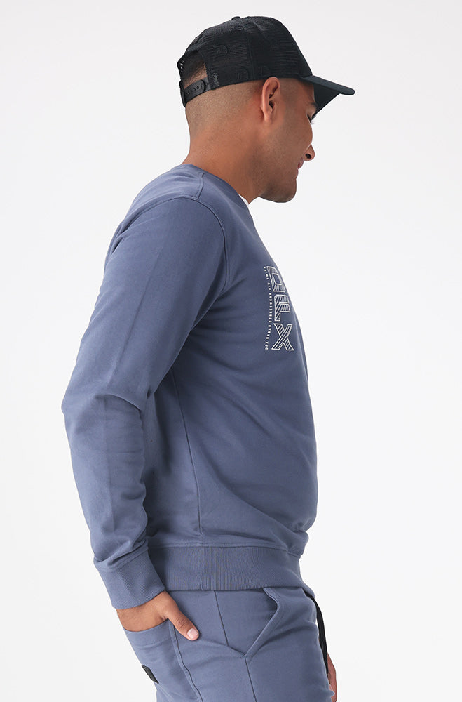 Mens | Harter Crew Sweat _ 155983 Blue Sweatshirts