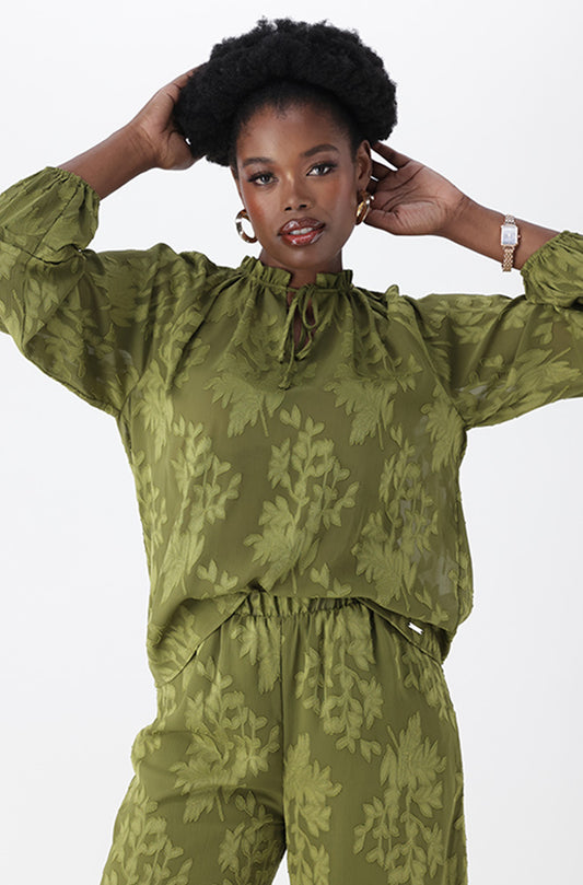 SADE TEXTURED BLOUSE