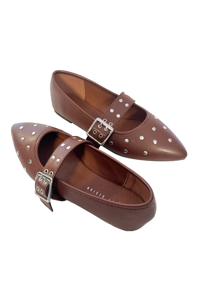 Footwear | Celia Studded Pump Flats