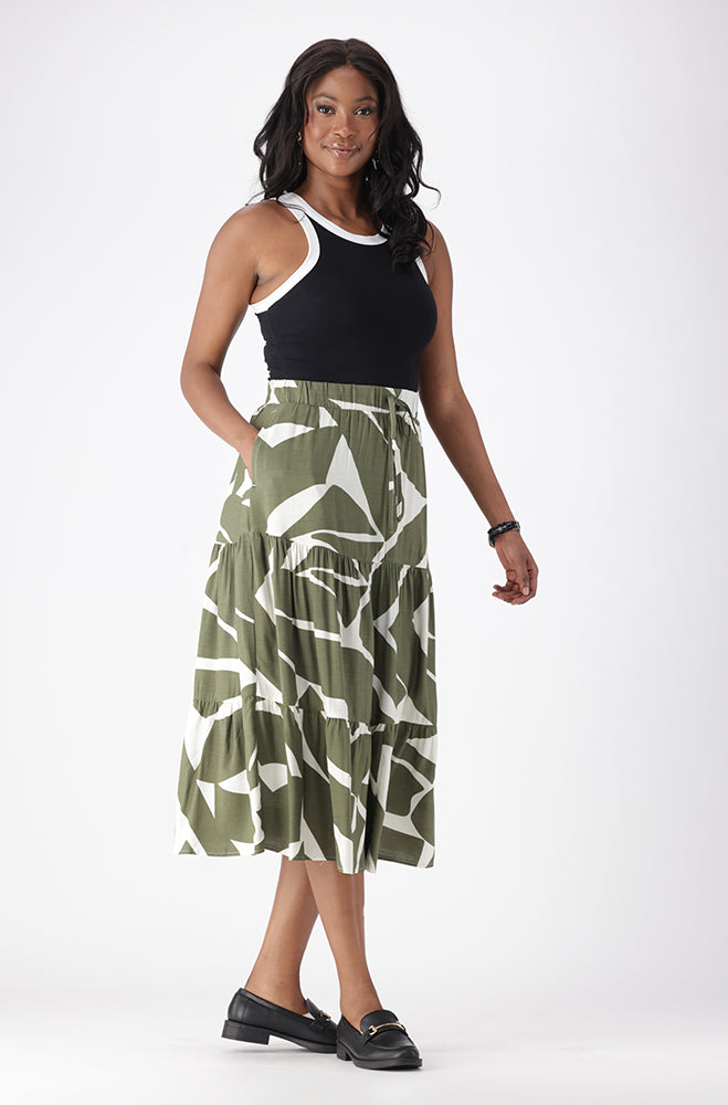 CAELIA TIERED SKIRT