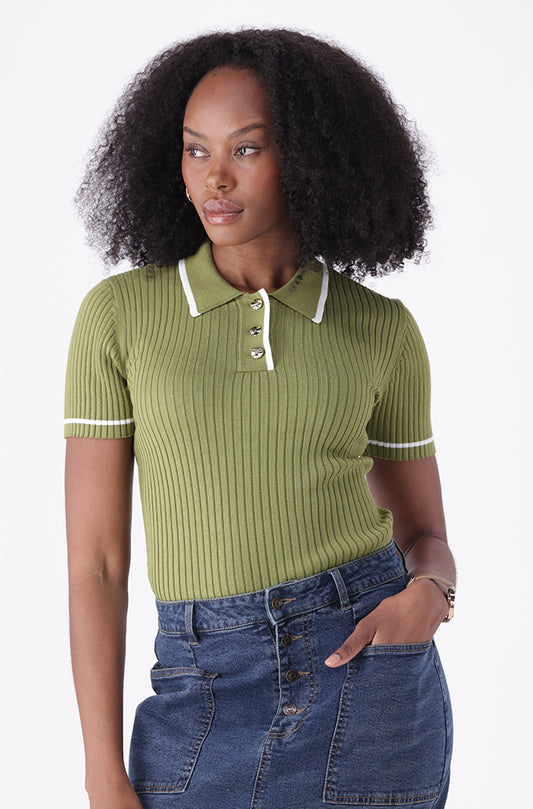LYIA GOLFER KNITWEAR TOP
