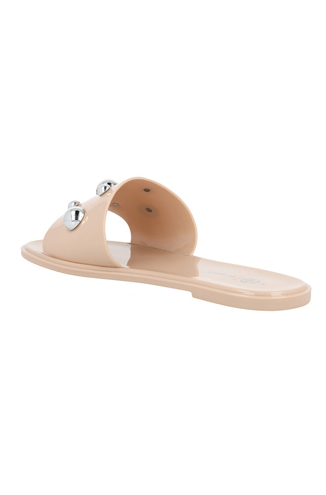 Amelia studded jelly slide.