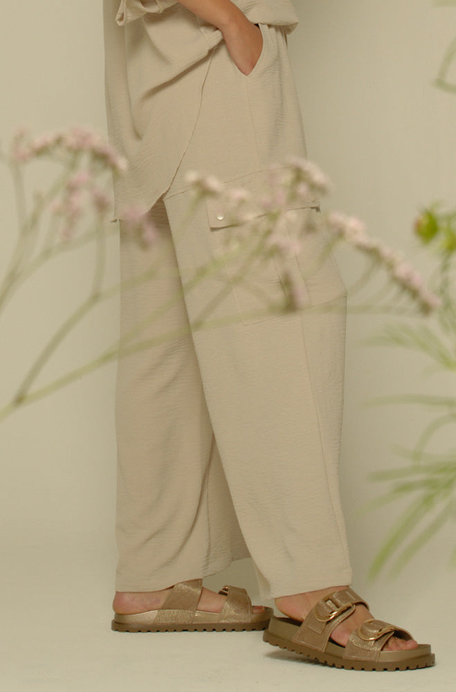 CLAIRE WIDELEG CARGO PANTS