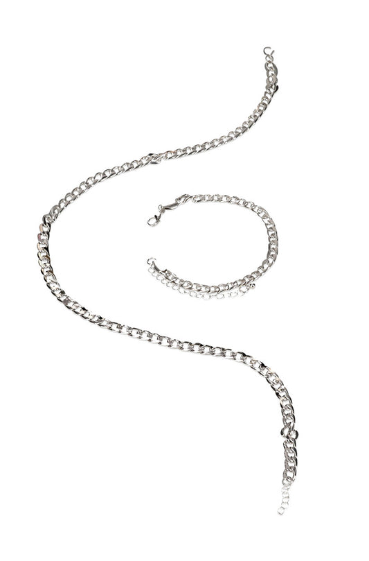 KYLE CUBAN CHAIN AND BRACELET