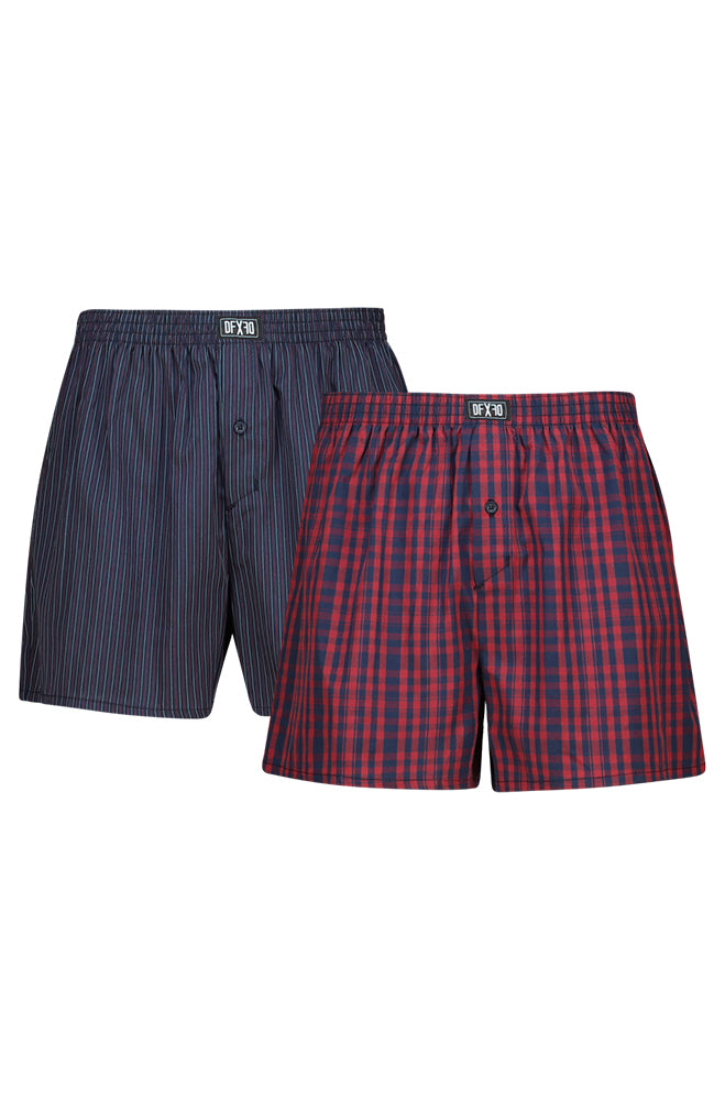 LEE 2PK WOVEN BOXERS