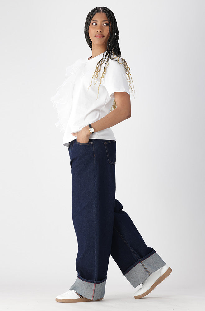 OLIVIA FRILL TEE