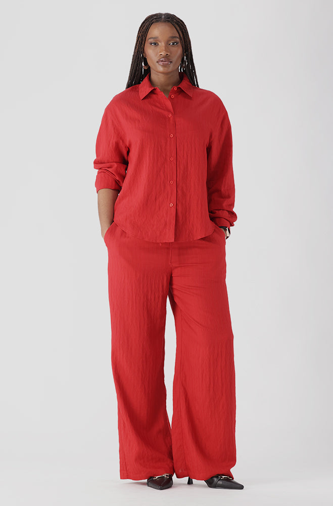 TYLOR TEXTURED WIDE LEG PANTS