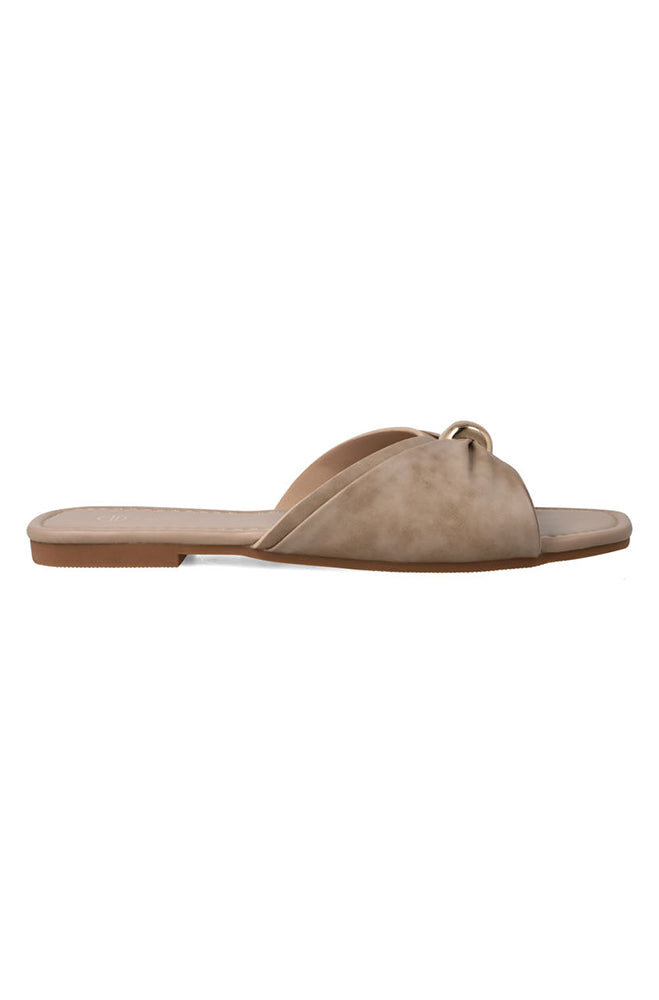 Jess Push in sandal with gold trim
