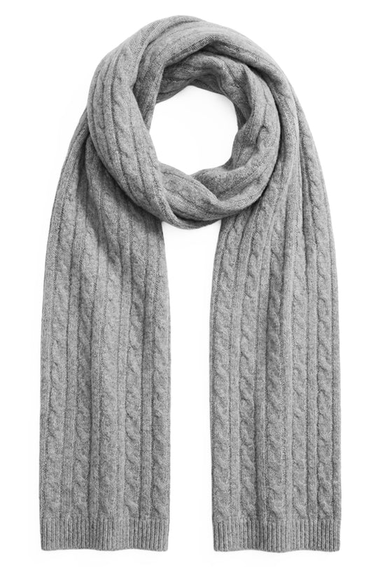 SAVANNAH CABLE KNIT SCARF