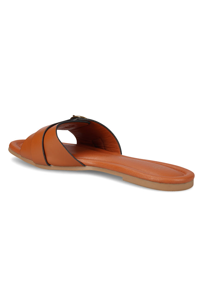 Esme gold buckled trim sandal
