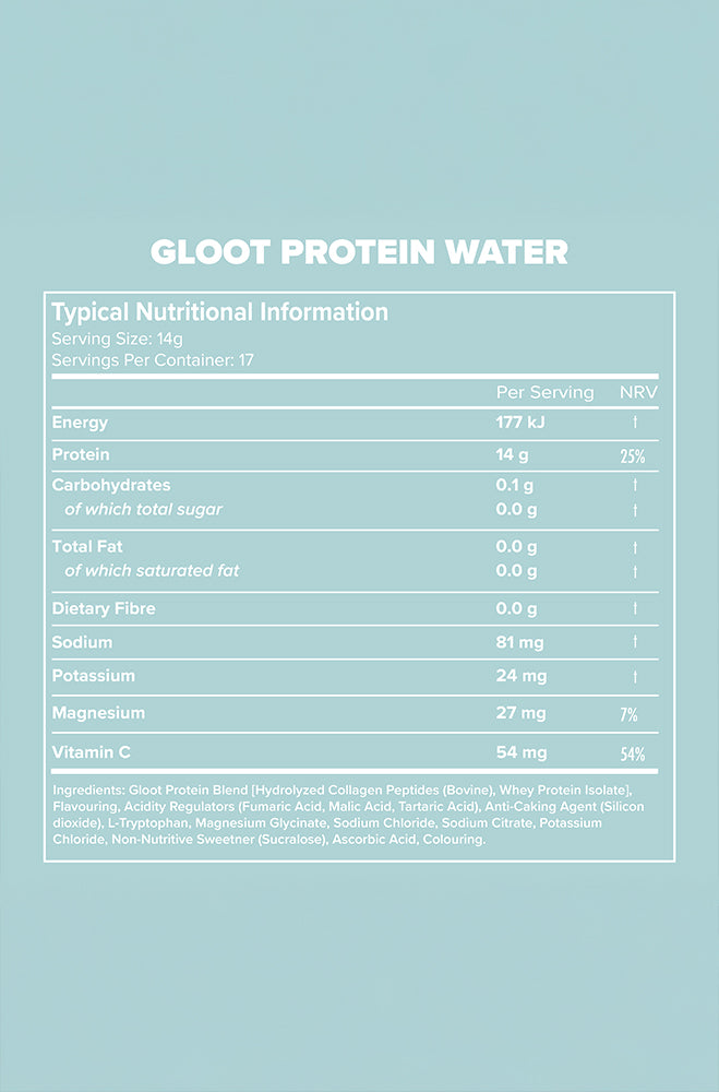 GLOOT PROTEIN WATER TROPICAL CRUSH